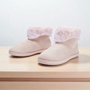 Skechers Cozy Campfire Slipper Boots Faux Fur Meant To Be Blush Pink Size 7.5